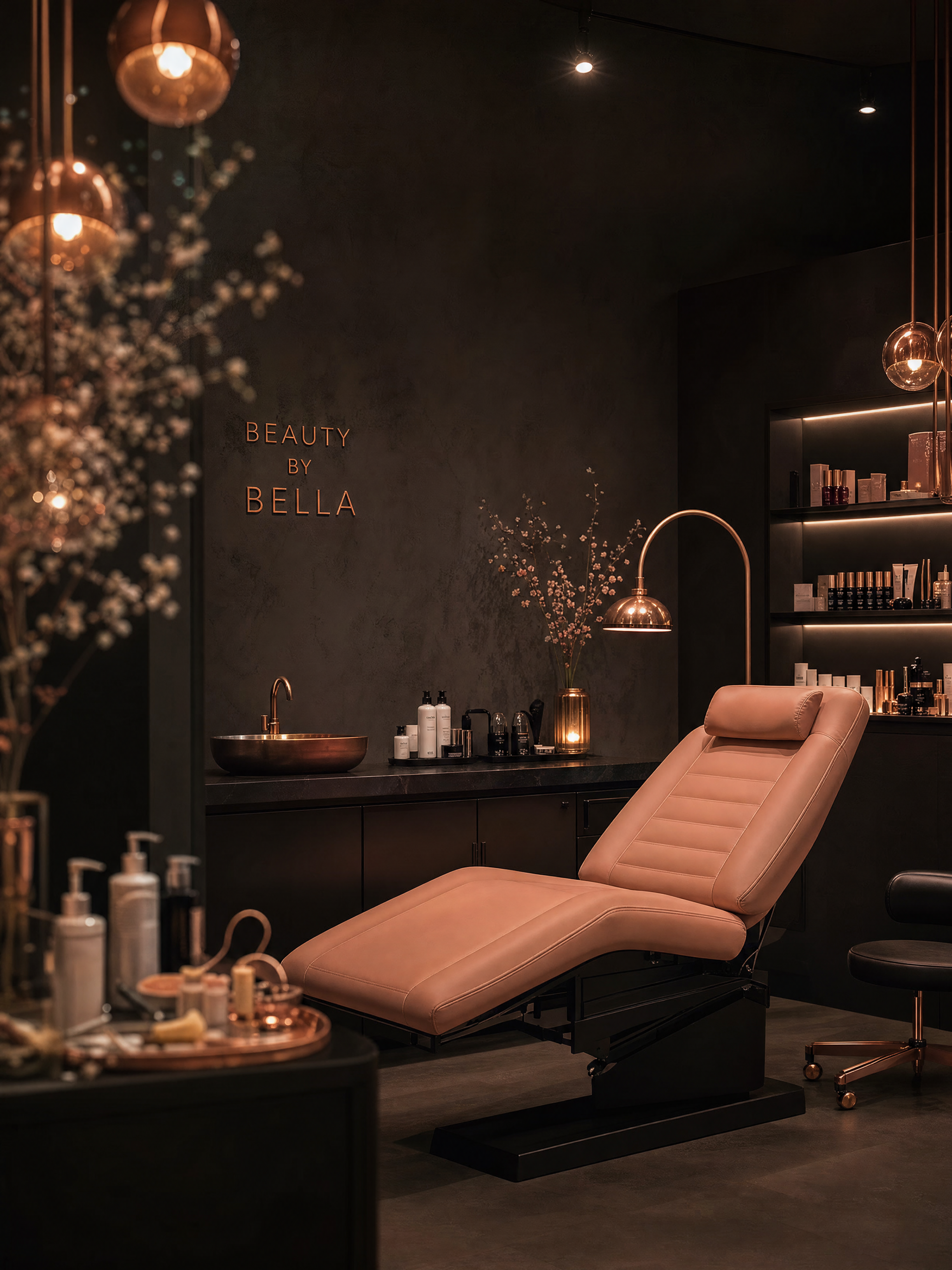 Kiss & Tell Studio luxury beauty treatment room